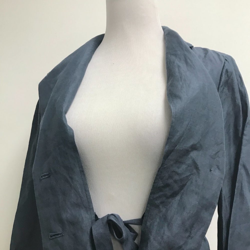 Marc By Marc Jacobs Blue Drawstring Button Up Bla… - image 6